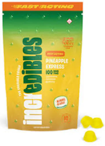Fast Acting Pineapple Express | Gummies | 20 pack | 100mg THC-1