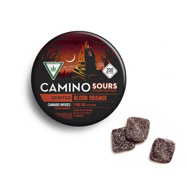 Product: Camino Sours | Spirited Blood Orange Sativa Gummies | 200mg