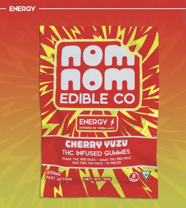 Product: NomNom Edible Co | Gummies - 200mg - Cherry Yuzu (Energy)