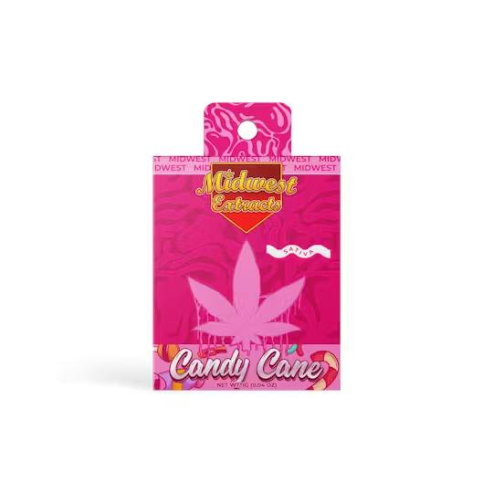 Midwest Extracts - 510 Vape Cartridge - (1g) - Sativa - **CANDY CANE** (10/$60)