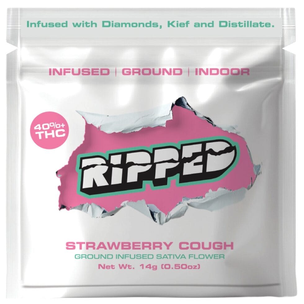 Product Ripped - Strawberry Cough - 14g - Triple Infused Ground Flower