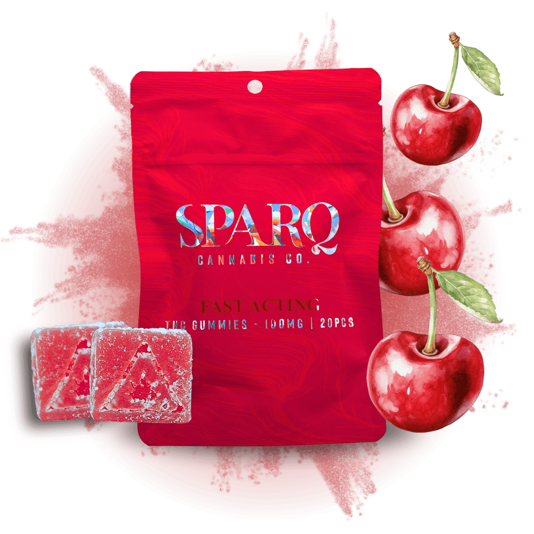 Product Sour Cherry Gummies 20-pack - 100mg