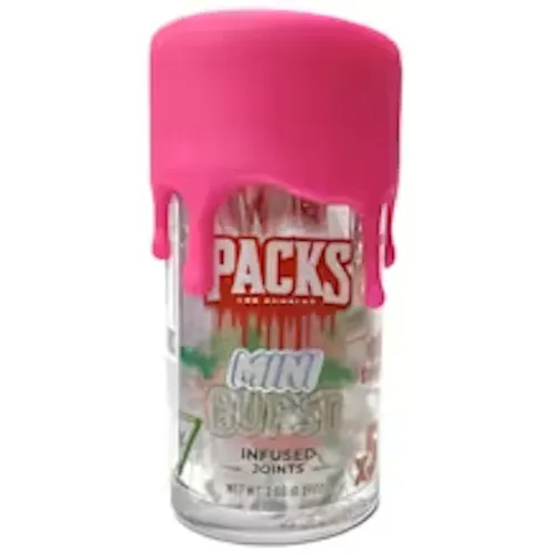 GUAVA BUBBLEGUM | Packs Mini Burst – 5 Pack Infused Mini Joints | 2.5G-active