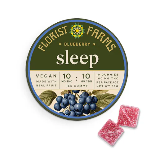 Florist Farms | Blueberry Gummies | Sleep | 10 Pack-1