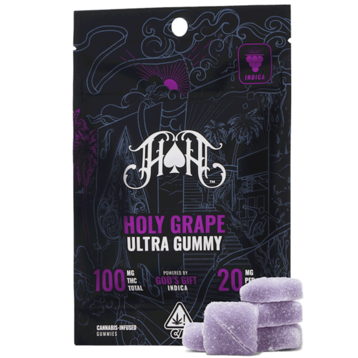 Image of Holy Grape | 100mg “Ultra” Gummies (20mg/5ct)