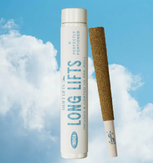 Swift Lifts Long Lifts Infused & Kief Coated Pre-Roll Gelato 1g (indica)