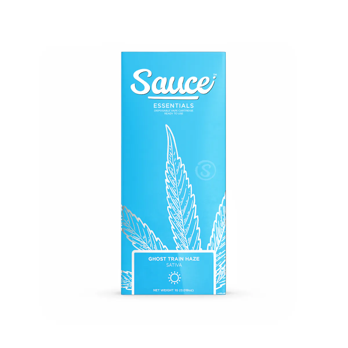 Sauce Essentials 1g GHOST TRAIN HAZE LR + Distillate Disposable Cannabis  Vape Cartridge 1g Vaporizers | Sauce Essentials (Essentials Line) |