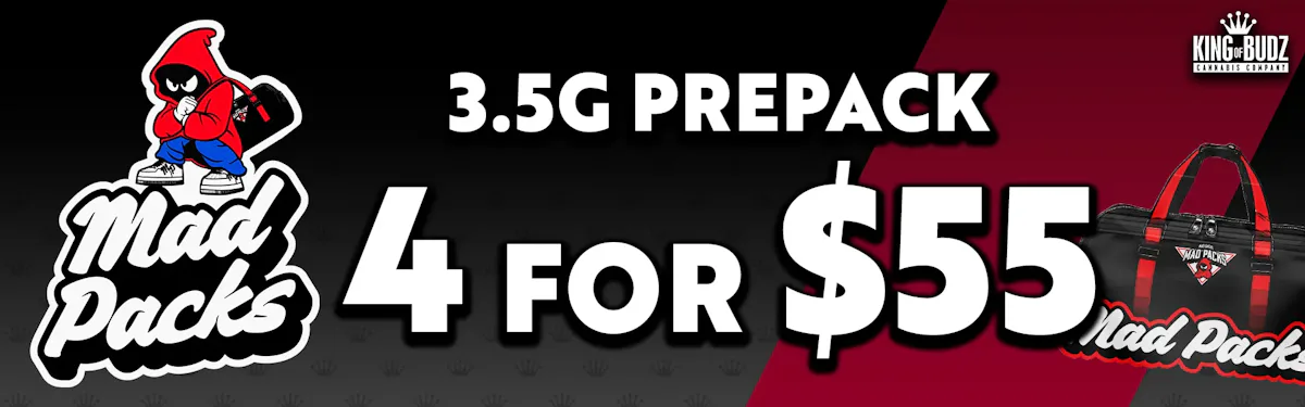Mad Packs 3.5g Prepack - 4 for $55