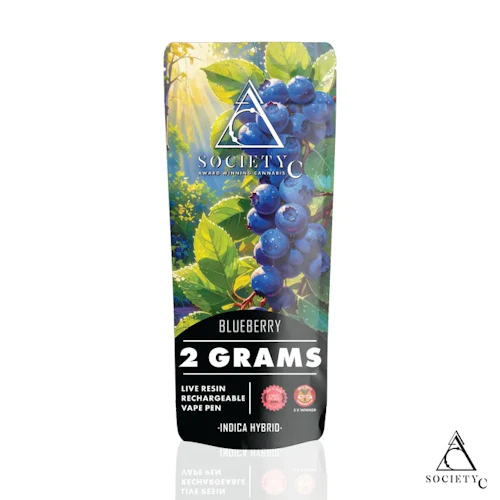 Society C - 2g Live Resin Disposable - Blueberry