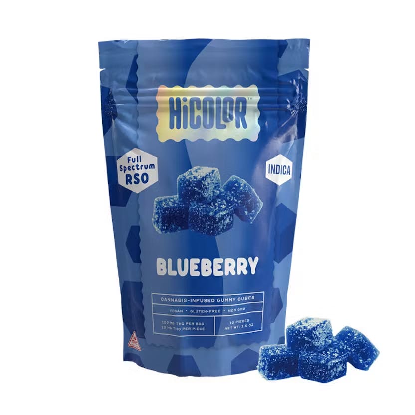 Product Hicolor - Blueberry - Rso Gummies - 100mg