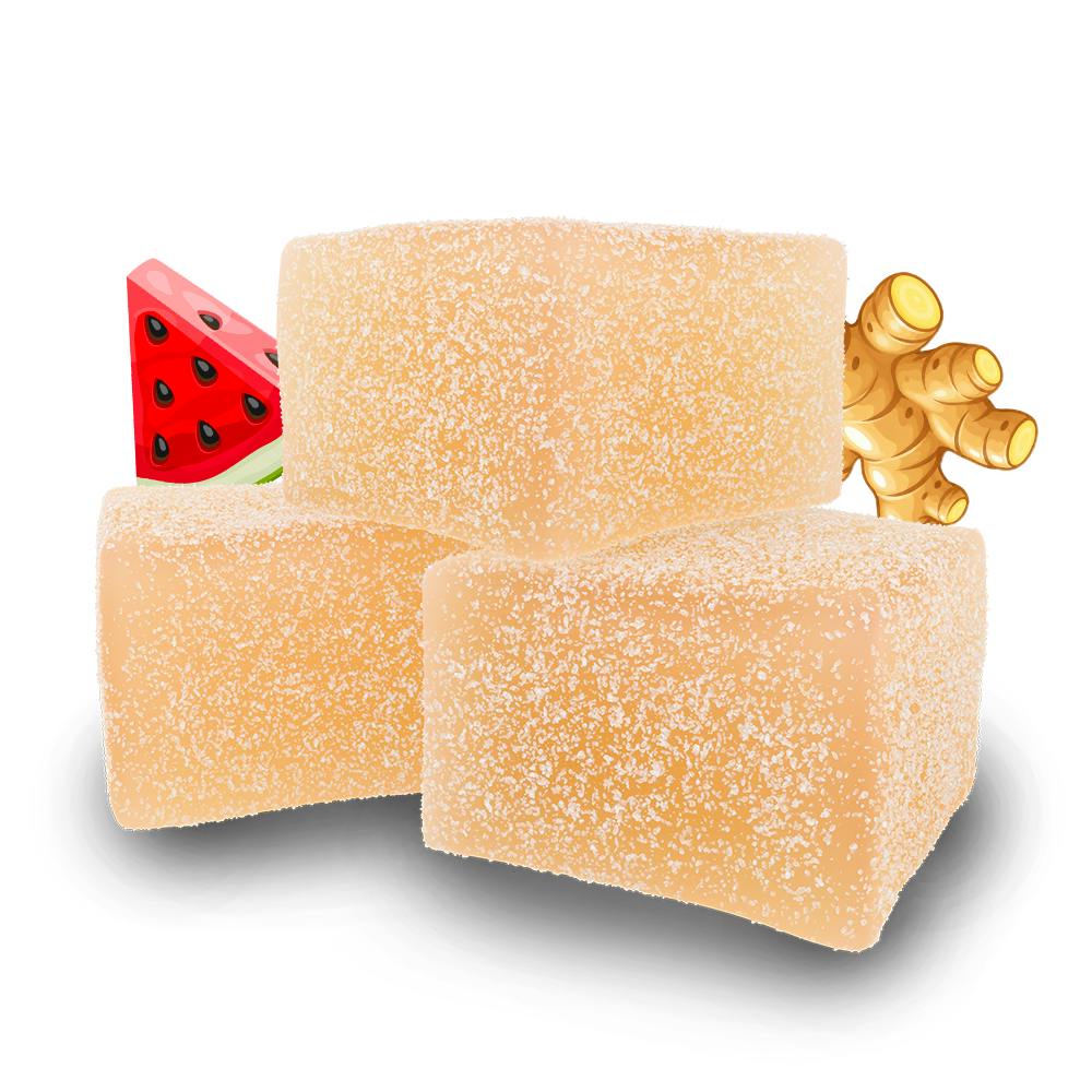 Watermelon Ginger – 100mg Rosin Chews 10pk