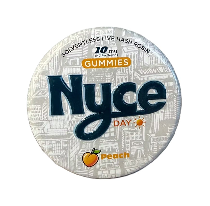 NYCE | Live Hash Rosin Gummies | Peach | 10pk