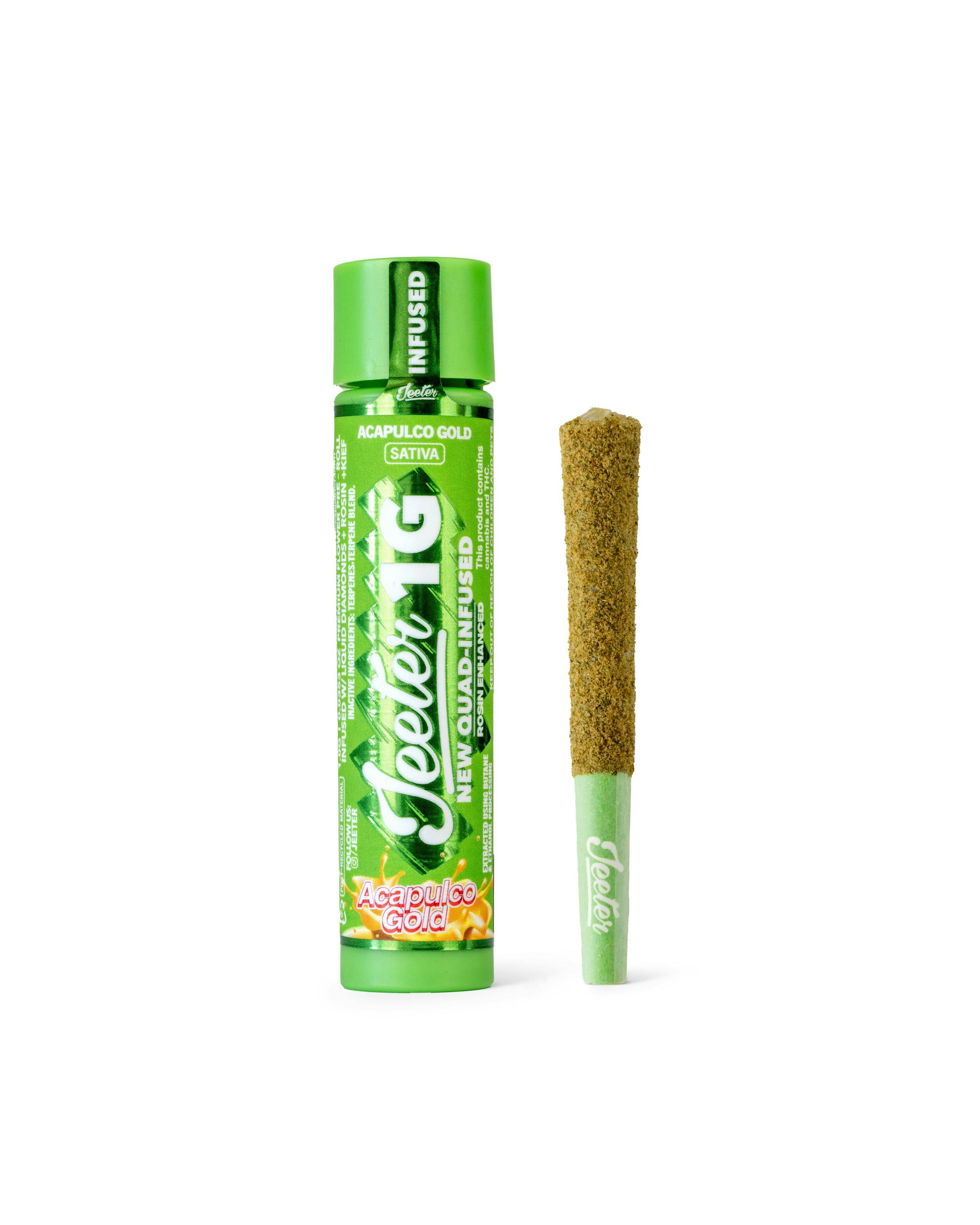 Jeeter - 1g Quad Infused Preroll - Acapulco Gold