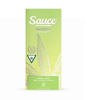 Product: Sauce | Animal Mints Reserve Disposable/Rechargeable All-in-one Live Resin Cartridge | 1g