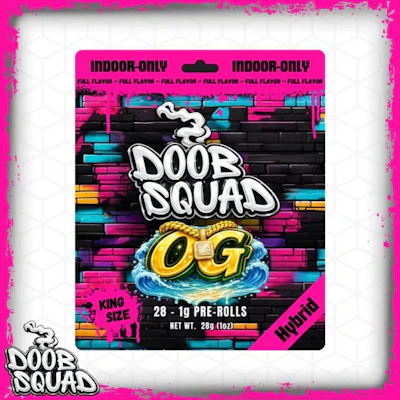 Doob Squad - 28-Pack 1g Prerolls - OG - PRE_ROLLS by Doob Squad at King of Budz