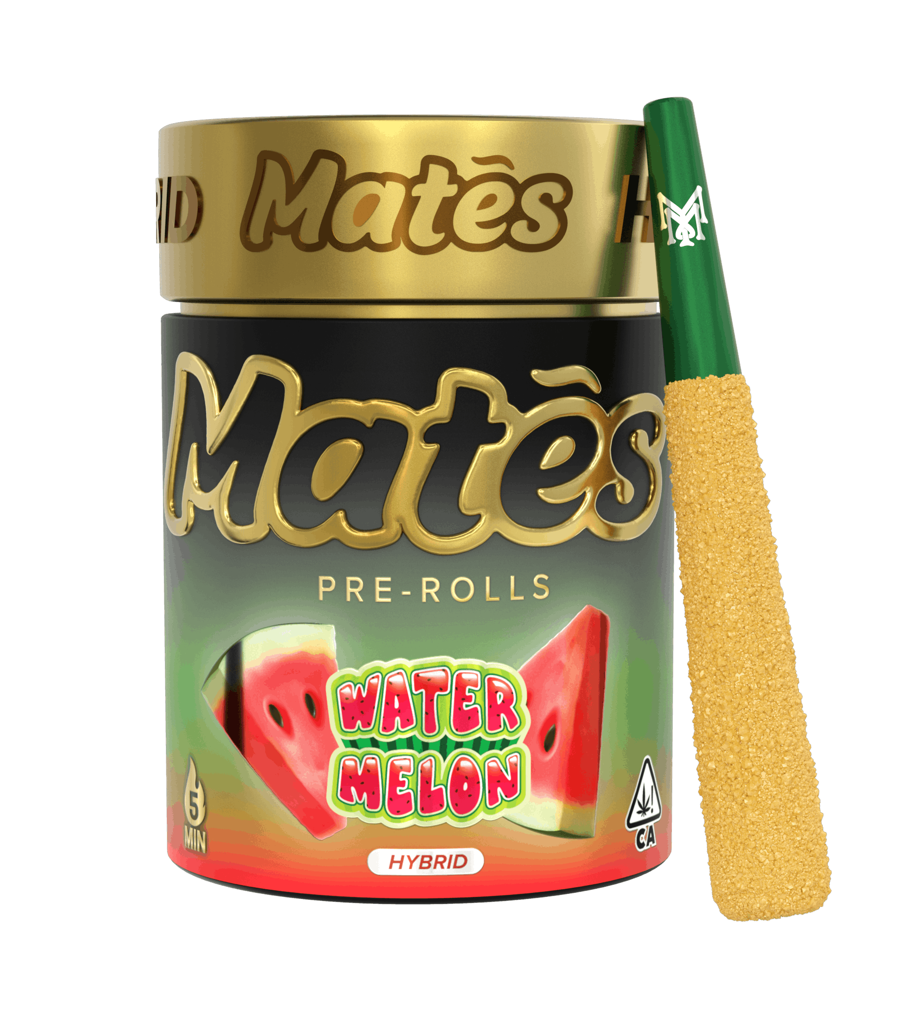 MUHA MEDS MATES | WATERMELON | INFUSED PRE-ROLLS | 5 x 3G | HYBRID