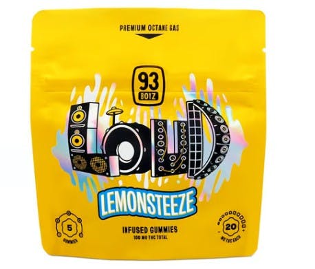 93 Boyz 93 Boyz LOUD Lemonsteeze 100mg - Star Buds Cannabis
