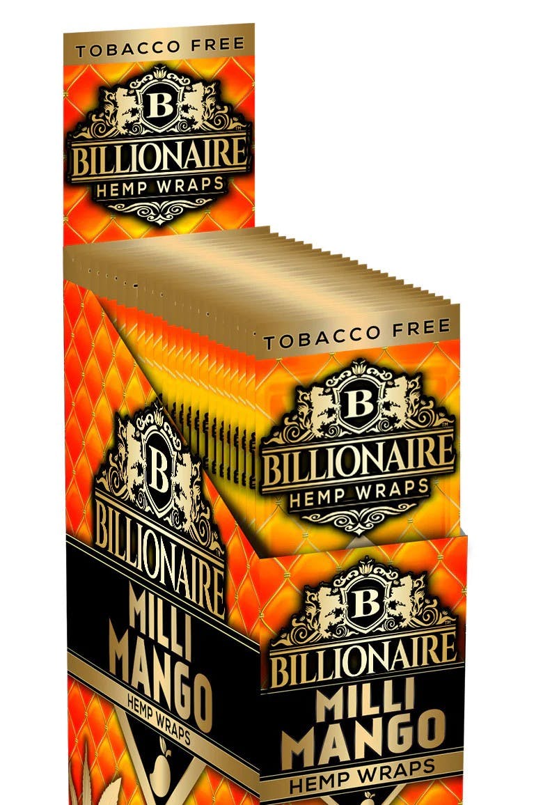 Billionaire Milli Mango Hemp Wraps Tobacco Free by Gatsby Cannabis Co. – Accessories at Gatsby Cannabis