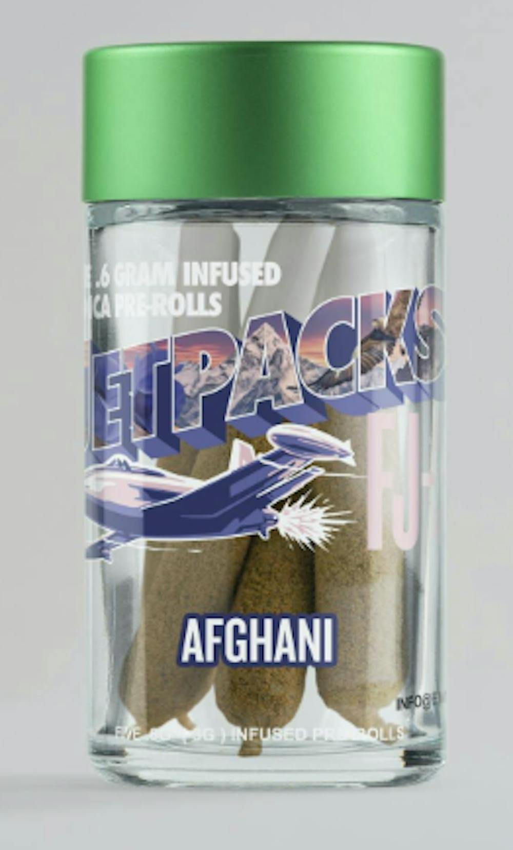 Product Infused Preroll FJ-3 | Afghani (I) 5pk | Jetpacks