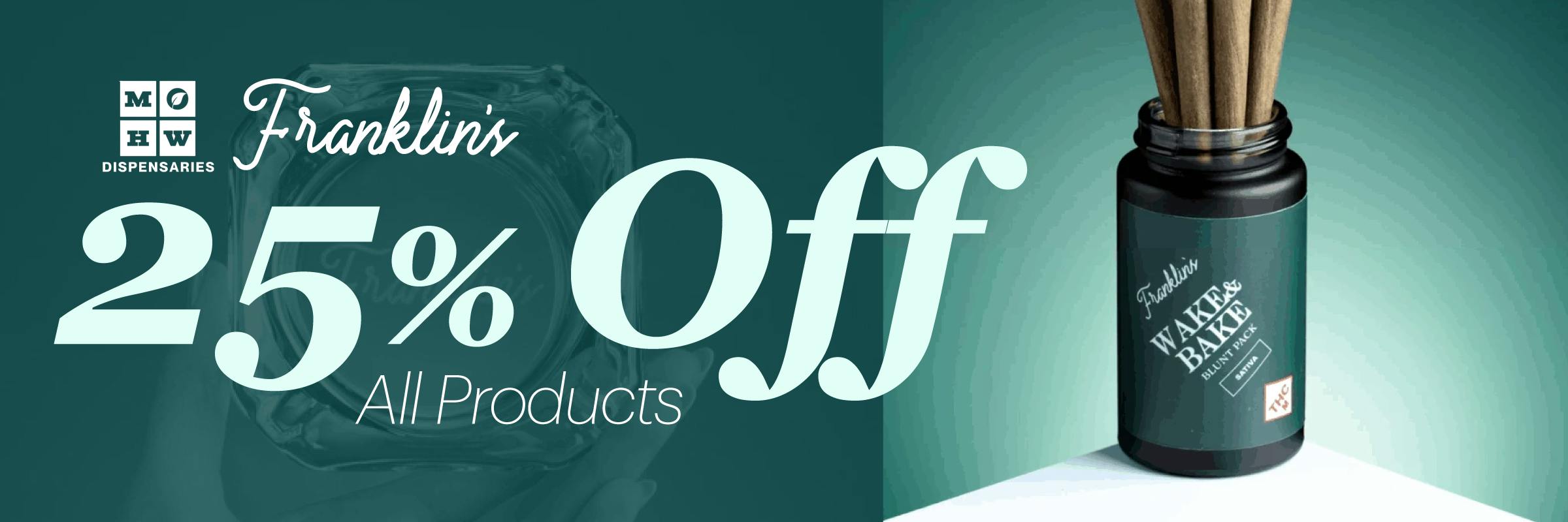 25% off franklins