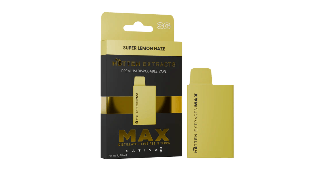 MITTEN EXTRACTS | SUPER LEMON HAZE | PLUS DISPOSABLE MAX SATIVA