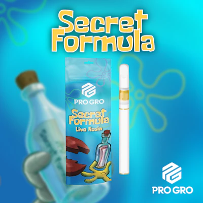 Pro Gro - .5g Live Rosin Disposable - Secret Formula - DISPOSABLES by Pro Gro at King of Budz
