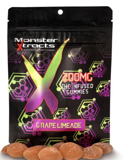 Product: Grape Limeade | 20mg x 10pk | Monster Xtracts