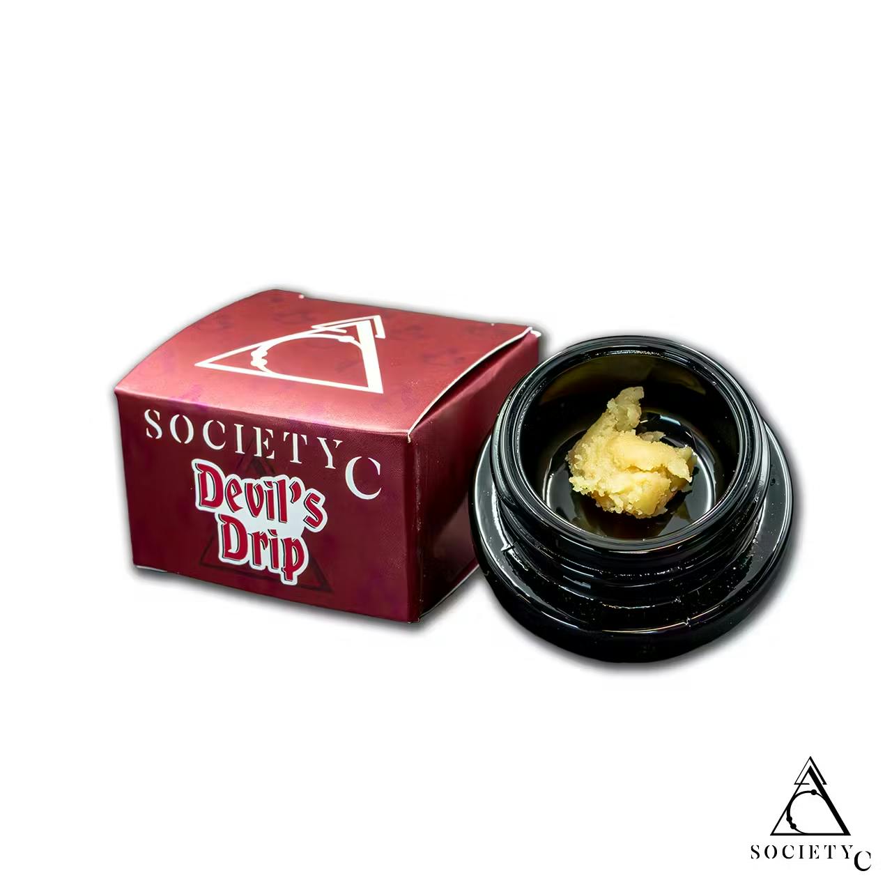 Product: SOCIETY C | DEVILS DRIP - LIVE HASH ROSIN BADDER HYBRID