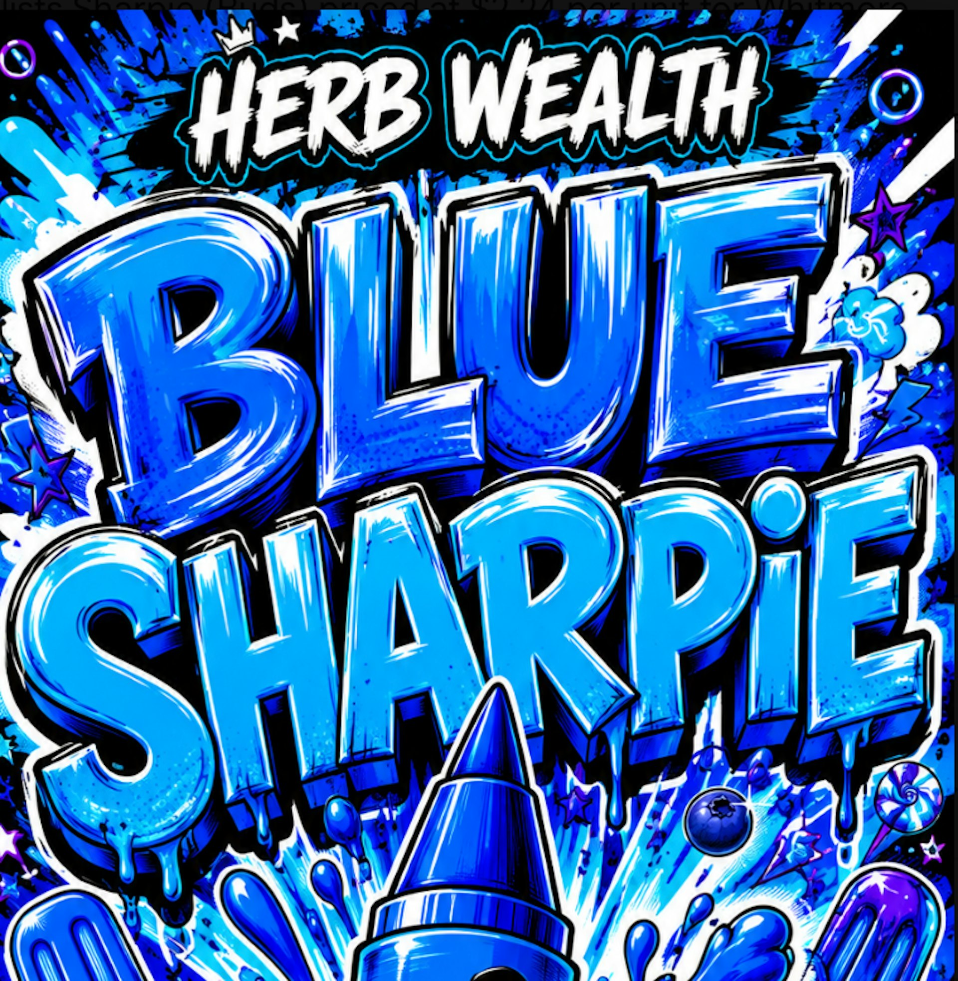 Herb Wealth - Blue Sharpie - Buds