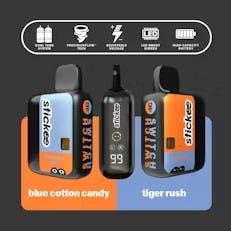 STICKEE STICKEE | TIGER RUSH (2G | INDICA) x BLUE COTTON CANDY (2G | SATIVA) | LIVE RESIN SWITCH DISPOSABLE — VAPORIZERS