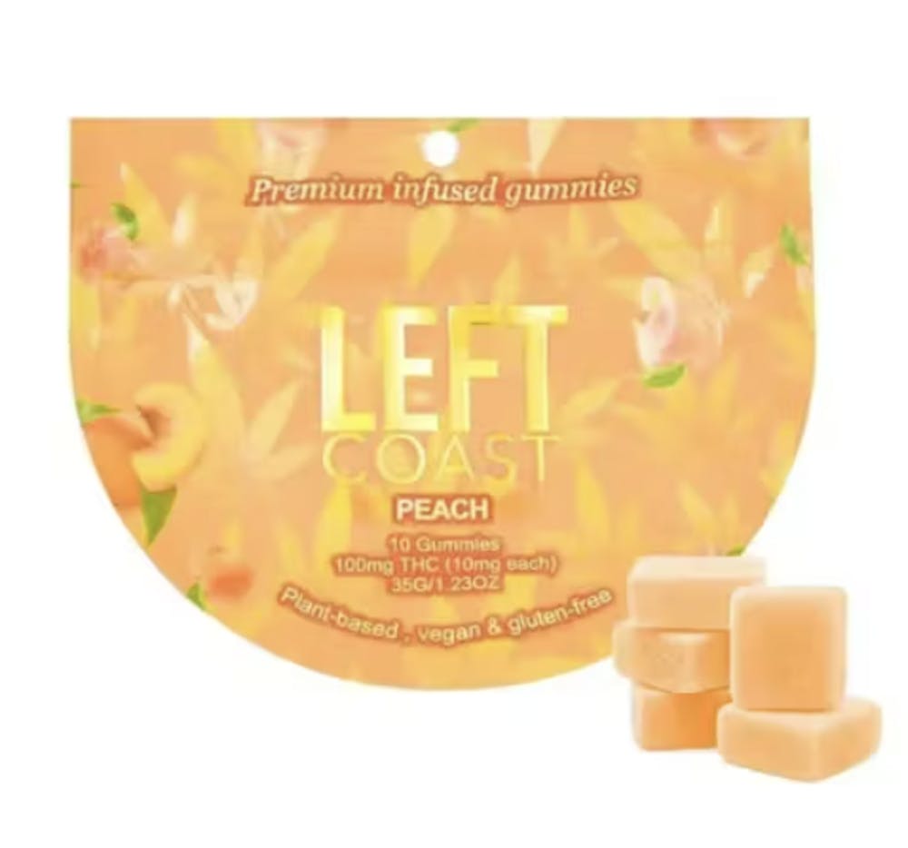 Product Gummies | Peach | 100mg | Left Coast