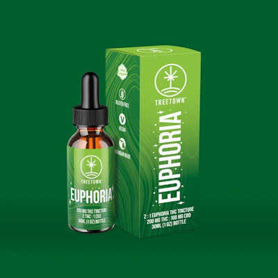 Treetown - 200mg THC : 100mg CBD - Euphoria Tincture - TINCTURES by TreeTown at King of Budz