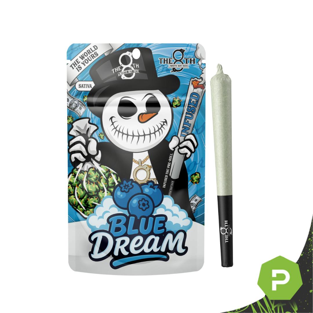 The 8th White Boy Rick | 1.2g Infused Pre-Roll | Blue Dream - Puff