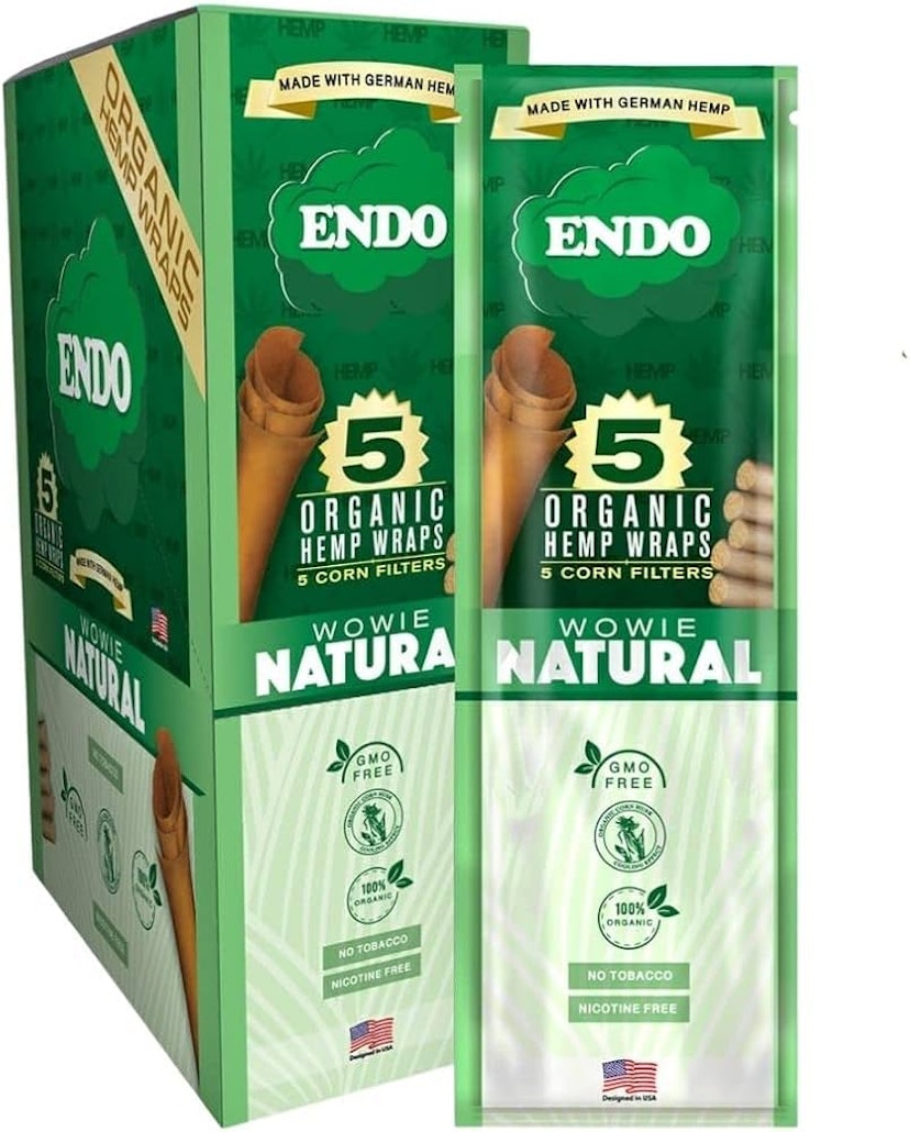 Endo Organic Hemp Wraps w/ Glass Tips (BIGGIE 12MM)