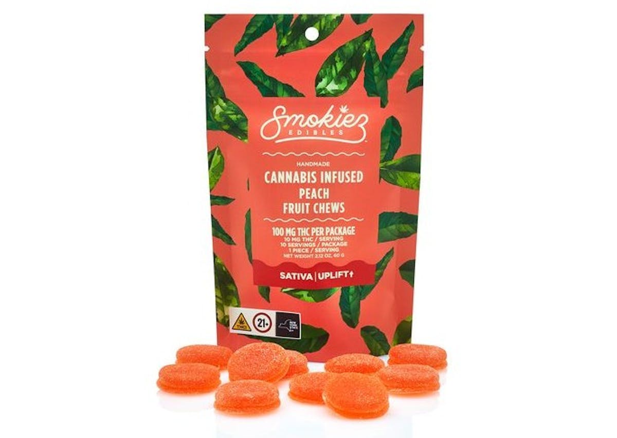 Photo of Peach Sativa 100mg THC Fruit Chews