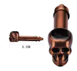 Green Metal Skull Pipe Assorted Colors