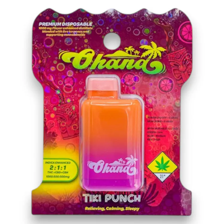 2:1:1 Tiki Punch THC+CBD+CBN Flavored Disposable (Ohana) - DOH