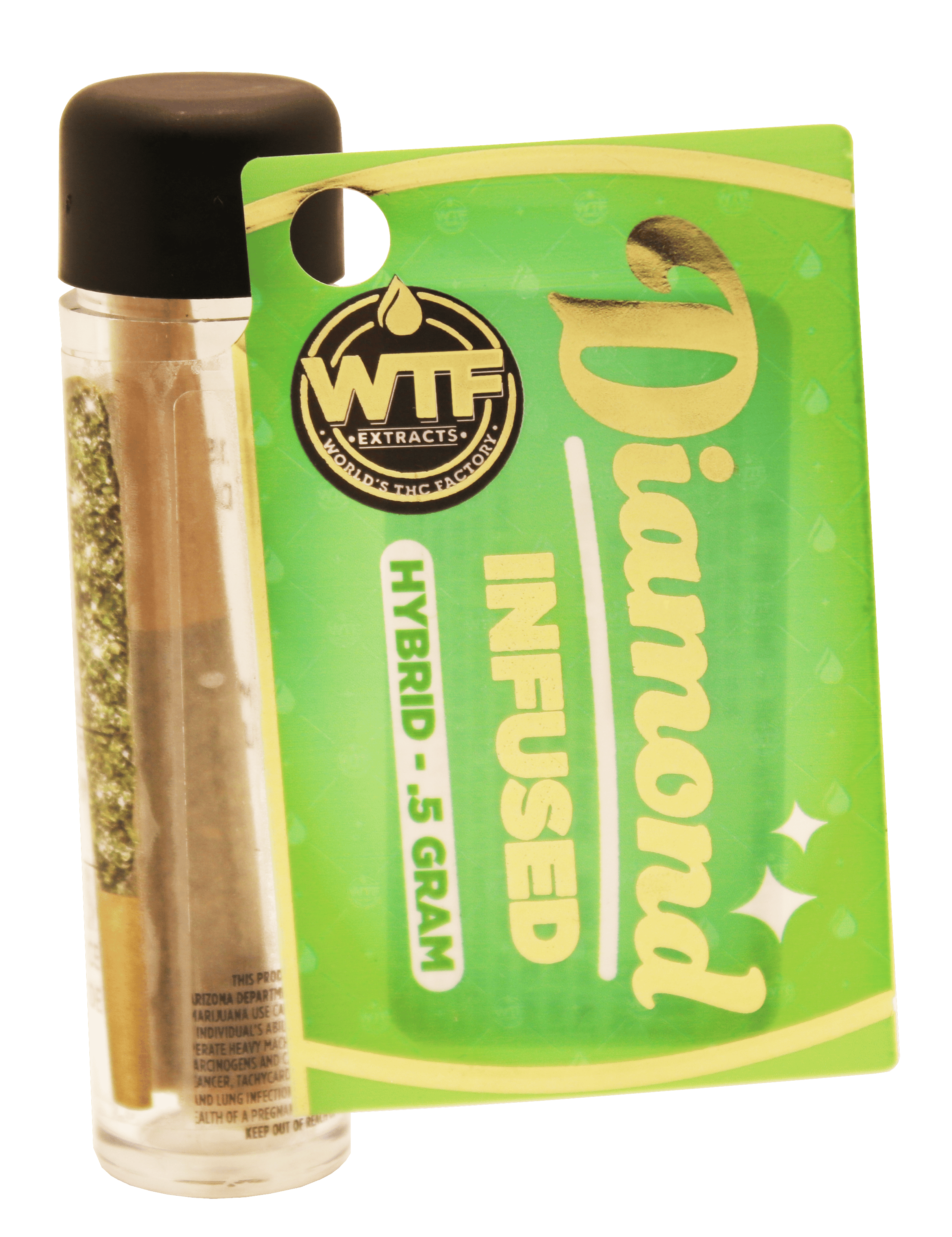 WTF - Diamond Infused Preroll - OG Kush (H) (0.5g)