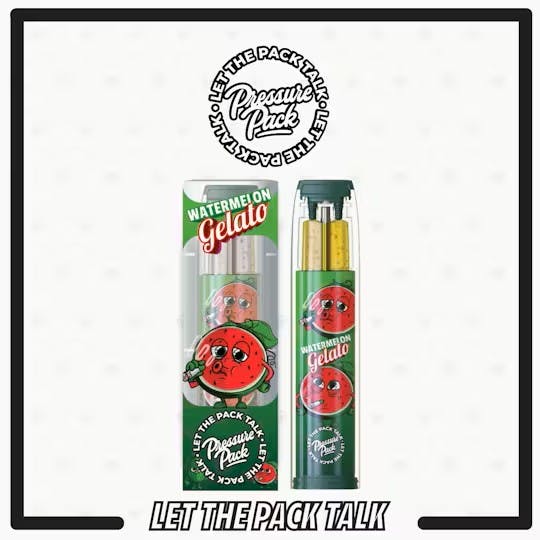 Pressure Pack PRESSURE PACK | WATERMELON GELATO | DISPOSABLE INDICA — VAPORIZERS