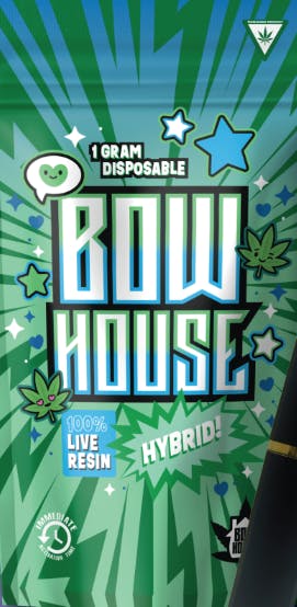 Product: BOW HOUSE | JACK THE RIPPER X HARLEQUIN | LIVE RESIN DISPOSABLE VAPE HYBRID