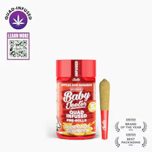 Jeeter - 5-Pack .5g Quad Infused Prerolls - Apples & Bananas - PRE_ROLLS by Jeeter at King of Budz