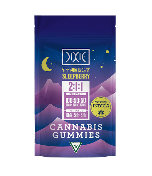 Product: Dixie | Sleepberry Synergy 2:1:1 CBN:CBD:THC Gummies | 100mg:50mg:50mg*