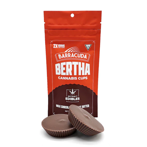 Barracuda - 200mg Bertha Cups - Milk Chocolate Peanut Butter
