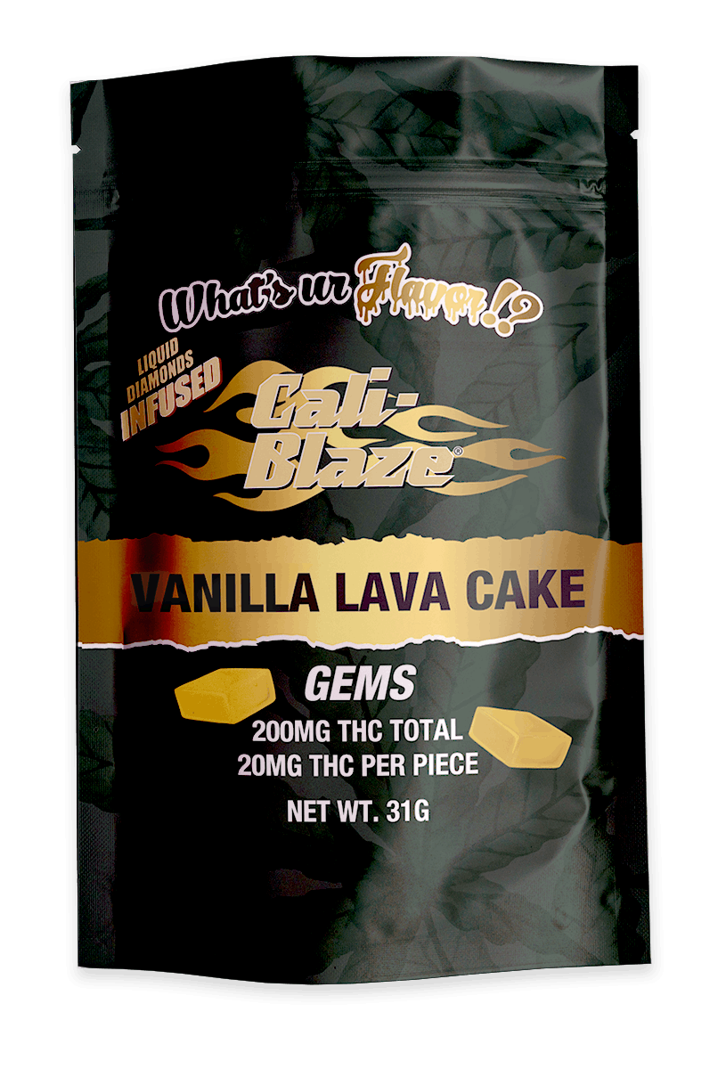 Product: Cali Blaze | Vanilla Lava Cake | Infused Gummies | 200mg | Indica