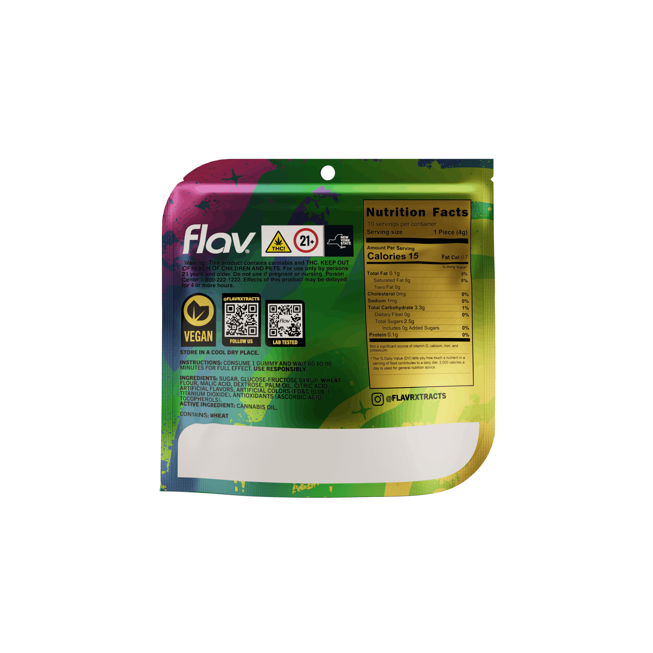 Photo of Flav Rainbow | Belts | 100mg | Gummy | 10pk