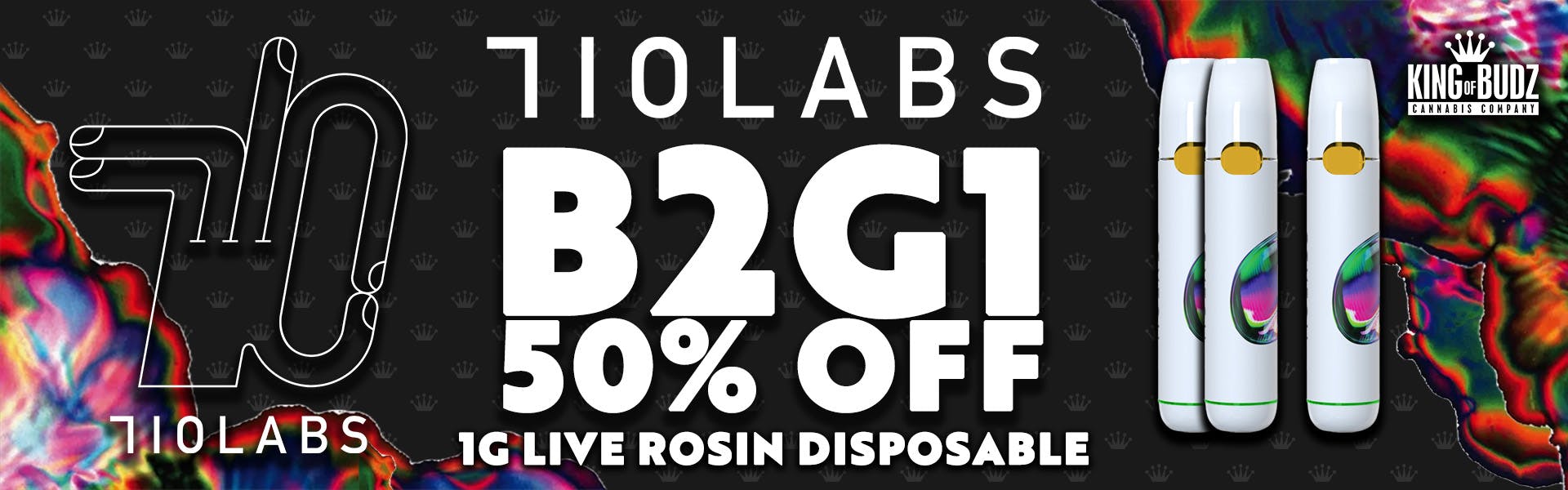 710 1g Live Rosin Disposable - B2G1 50 Percent OFF