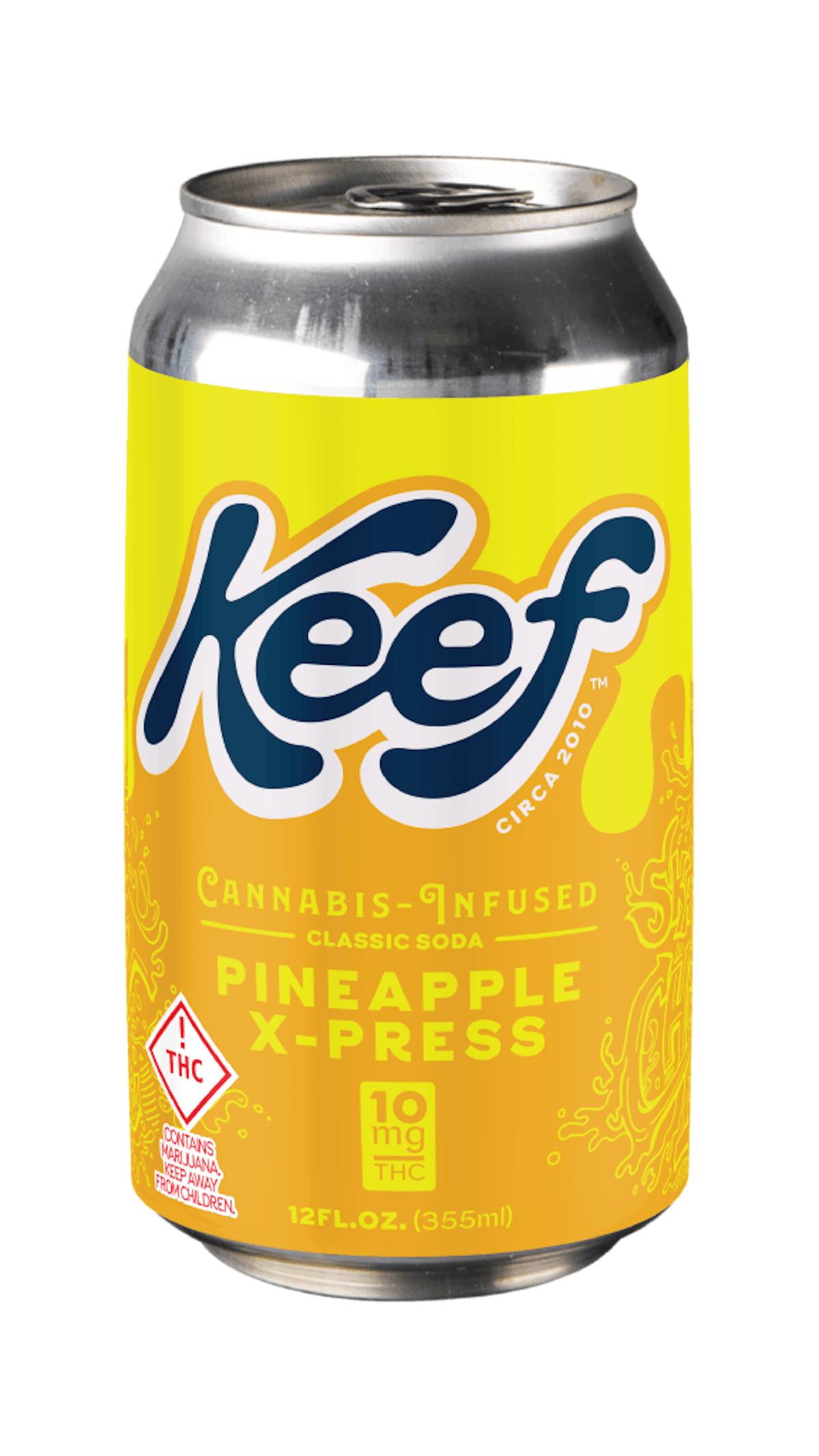 Photo of Keef 100mg PINEAPPLE X-PRESS XTREME Cannabis Infused Classic Soda