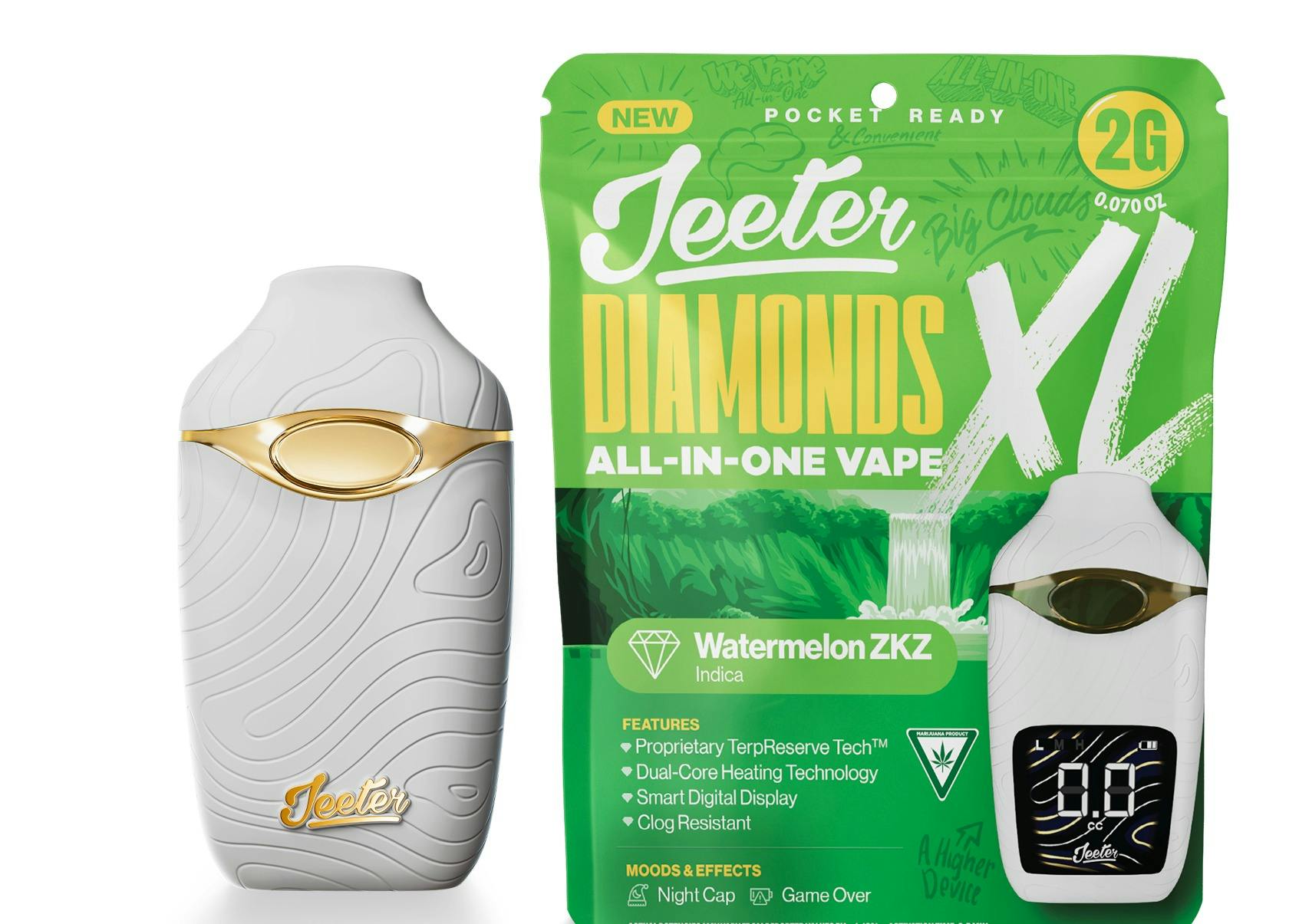 Jeeter - 2g Liquid Diamond Disposable - Watermelon ZKZ