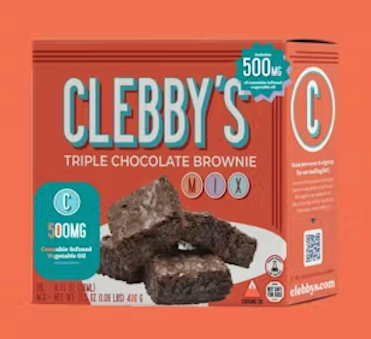 Photo of Clebby’s Triple Chocolate Brownie Baking Mix 500mg