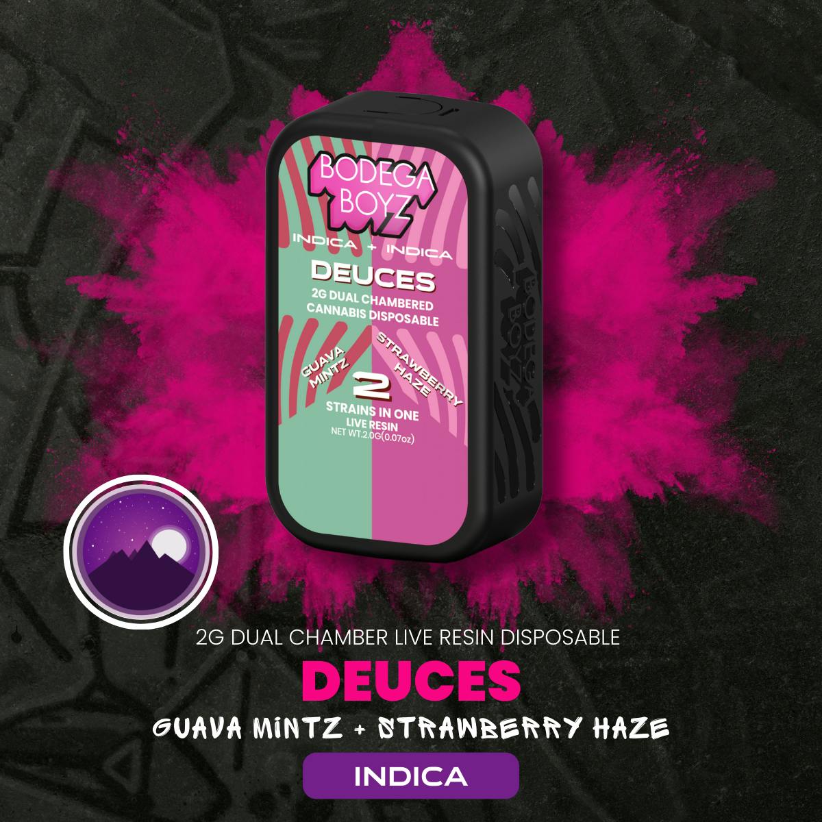 Product Disposable | Guava Mintz (I) x Strawberry Haze (I) | Deuces Bodega Boyz